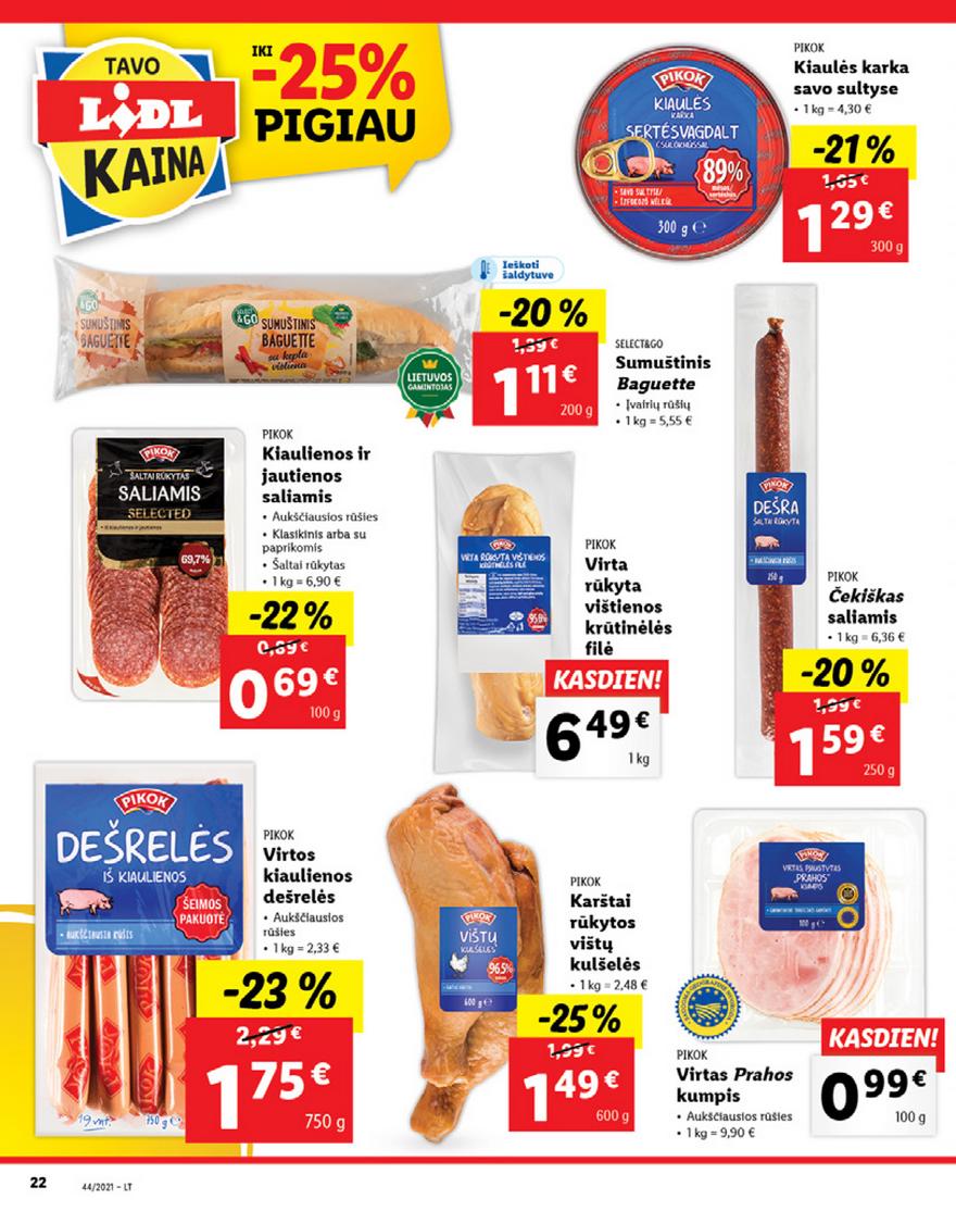 Lidl maisto prekių pasiūlymai akcijos nuo 
  2021-11-01 iki 
  2021-11-07 | Leidinukas.lt puslapis 22