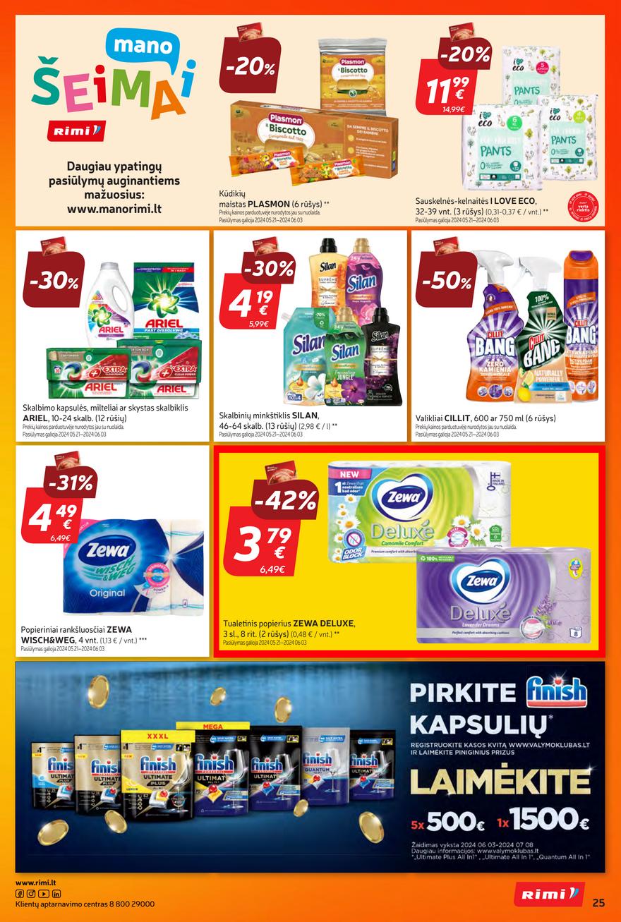 Rimi savaitinis leidinys akcijos nuo 
  2024-05-21 iki 
  2024-05-27 | Leidinukas.lt puslapis 25