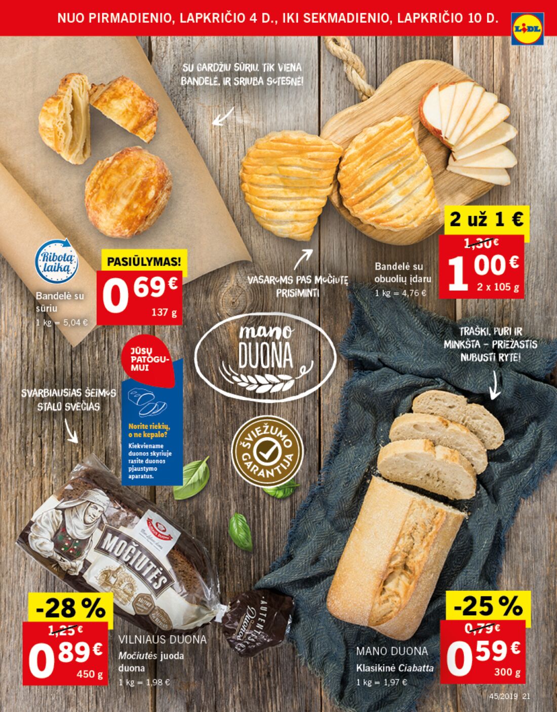 Lidl savaitinis leidinys akcijos nuo 
  2019-11-04 iki 
  2019-11-10 | Leidinukas.lt puslapis 21