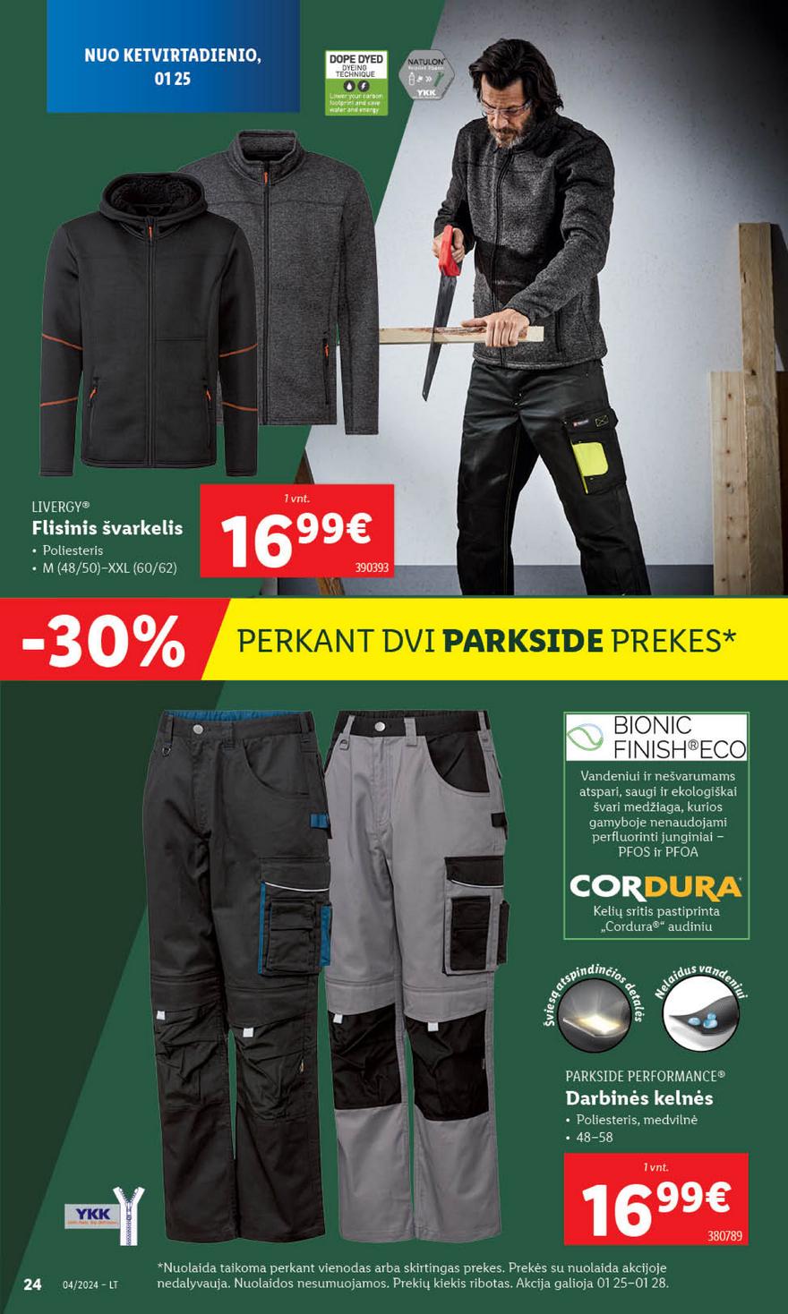 Lidl pasiūlymai akcijos nuo 
  2024-01-22 iki 
  2024-01-28 | Leidinukas.lt puslapis 24