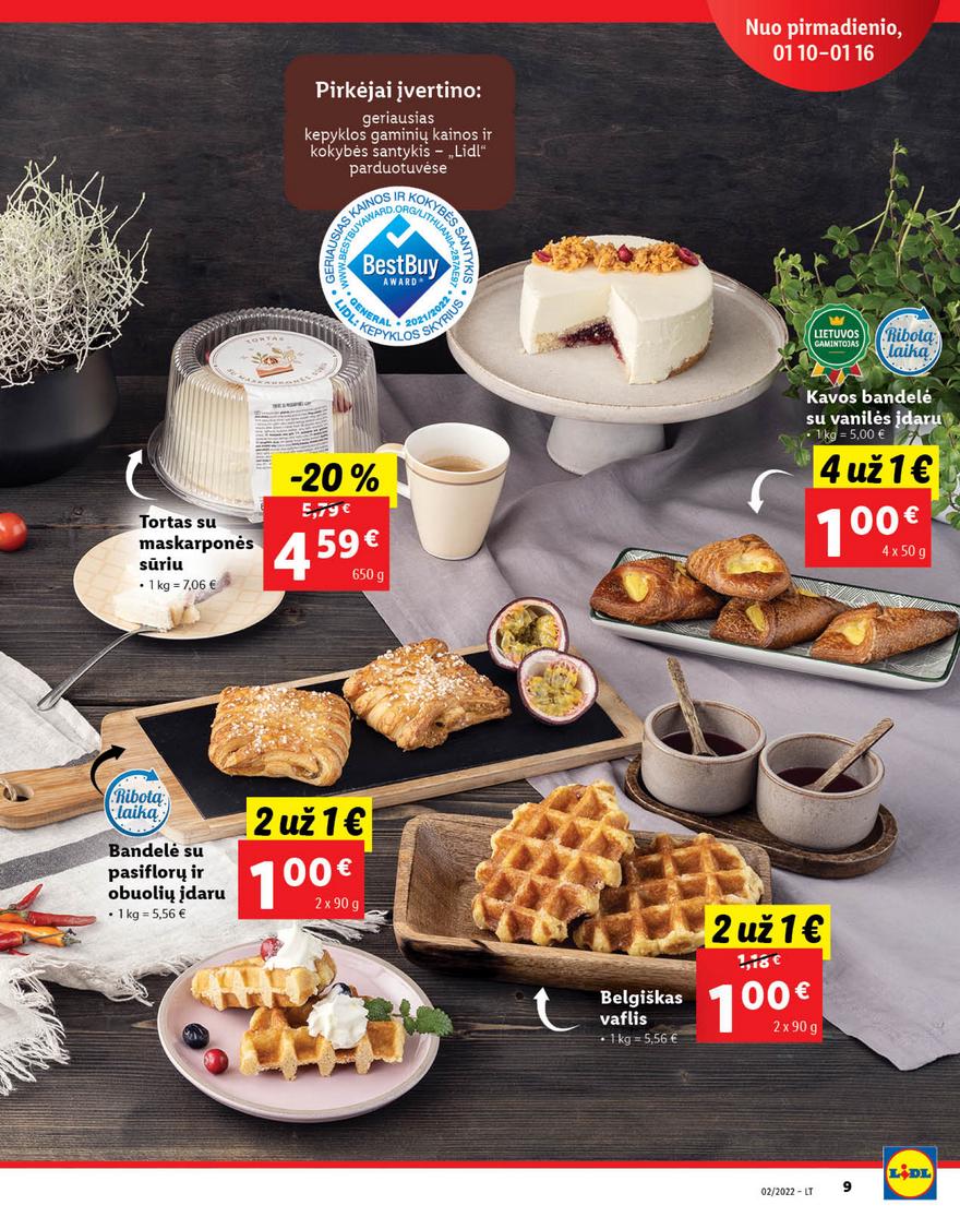 Lidl maisto prekių pasiūlymai akcijos nuo 
  2022-01-10 iki 
  2022-01-16 | Leidinukas.lt puslapis 9