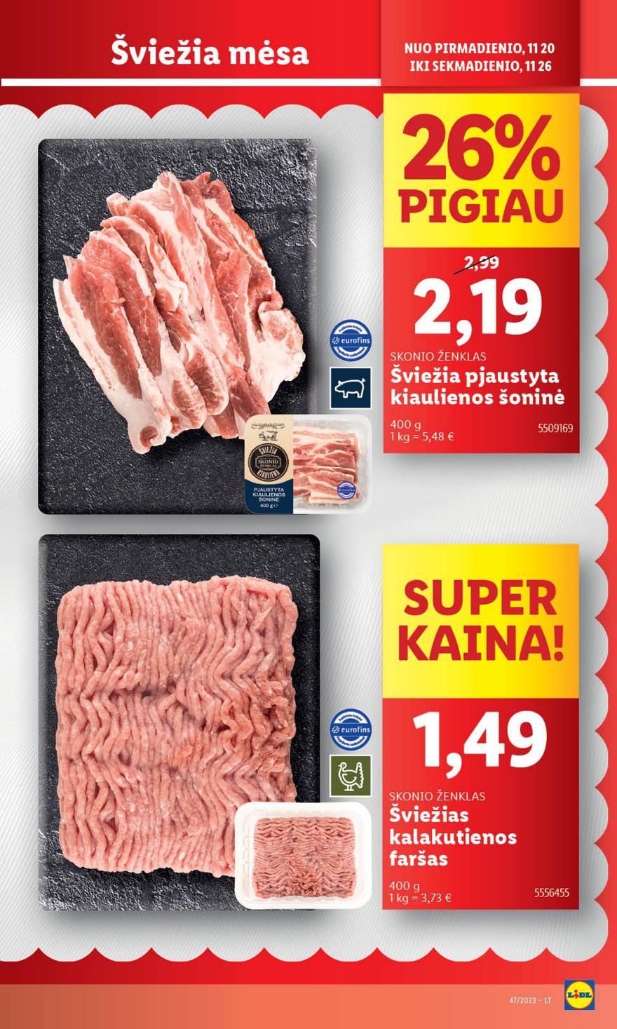 Lidl pasiūlymai akcijos nuo 
  2023-11-20 iki 
  2023-11-26 | Leidinukas.lt puslapis 7