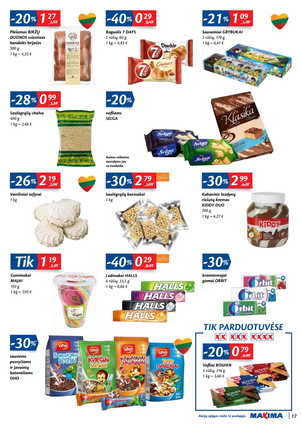 Maxima kaininis leidinys akcijos nuo 
  2020-08-25 iki 
  2020-08-31 | Leidinukas.lt puslapis 17