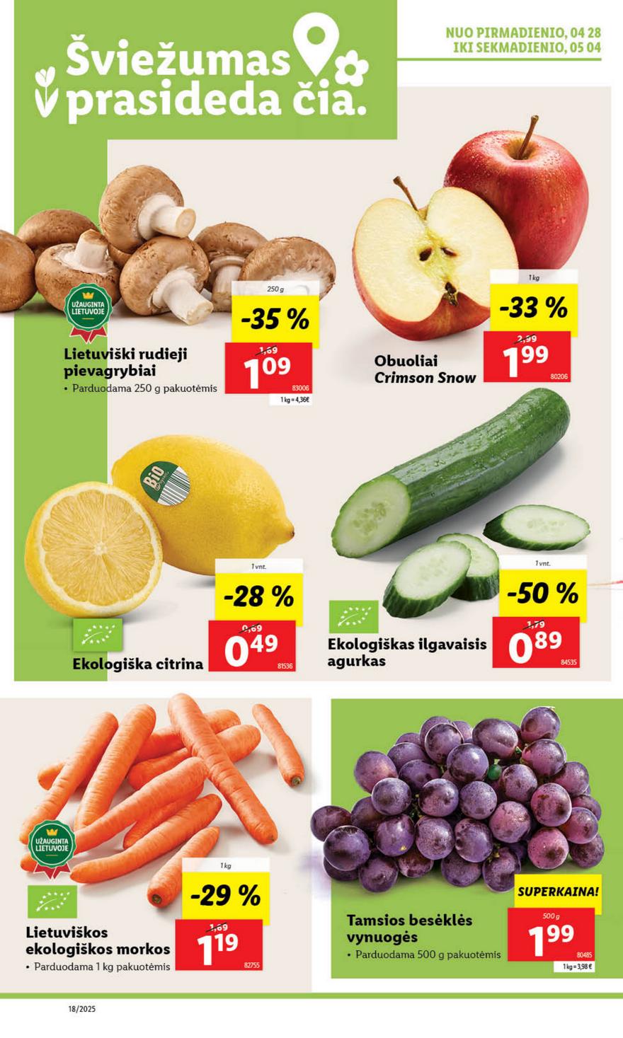Lidl savaitinis leidinys akcijos nuo 
  2025-04-28 iki 
  2025-05-04 | Leidinukas.lt puslapis 2