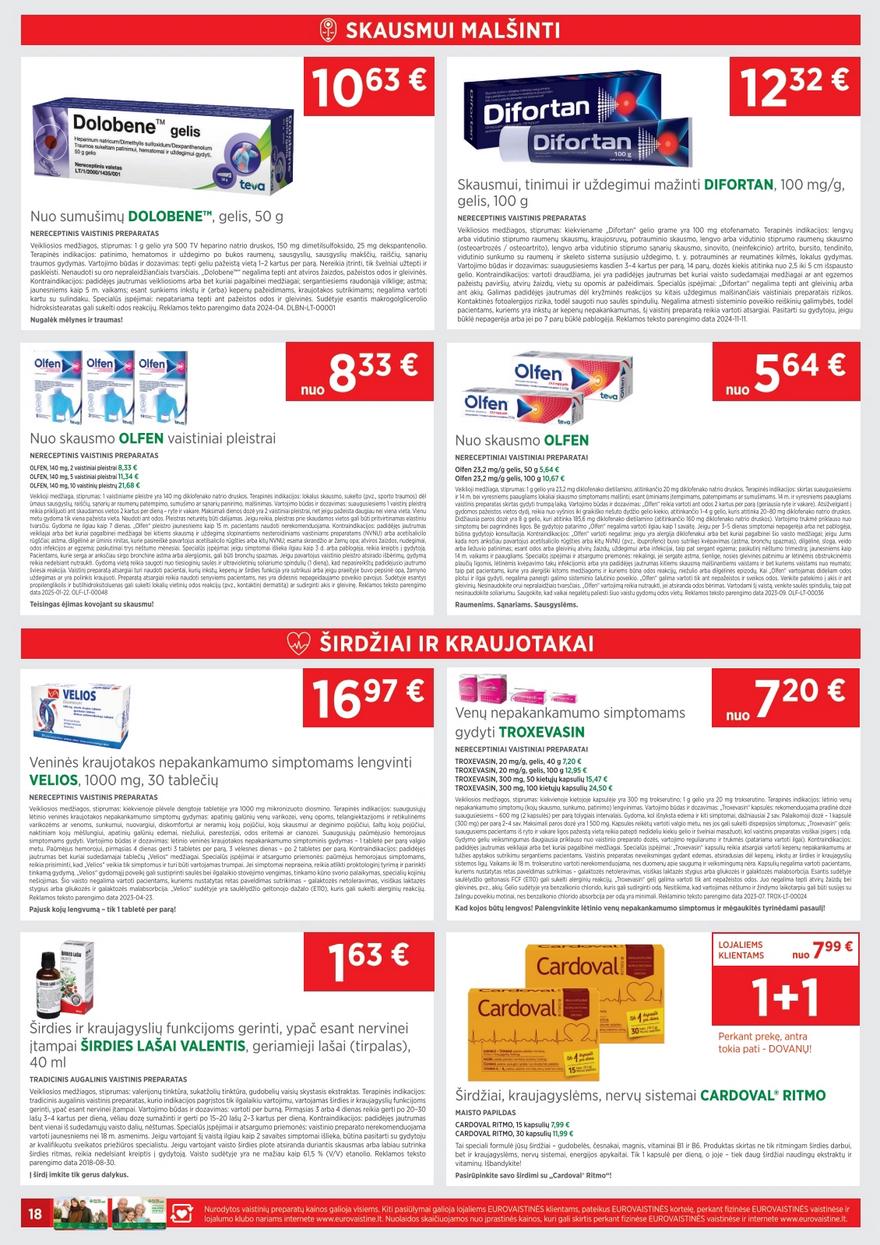 Euro vaistinė katalogas akcijos nuo 
  2025-06-01 iki 
  2025-06-30 | Leidinukas.lt puslapis 18