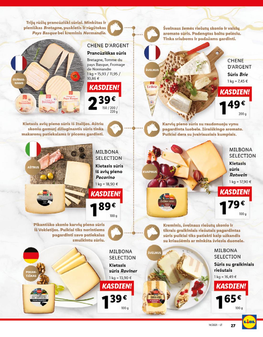 Lidl maisto prekių pasiūlymai akcijos nuo 
  2021-04-05 iki 
  2021-04-11 | Leidinukas.lt puslapis 27