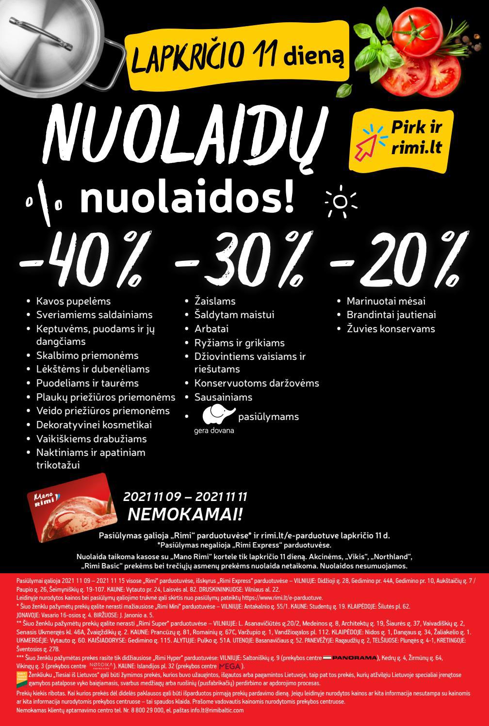 Rimi savaitinis leidinys akcijos nuo 
  2021-11-09 iki 
  2021-11-15 | Leidinukas.lt puslapis 24