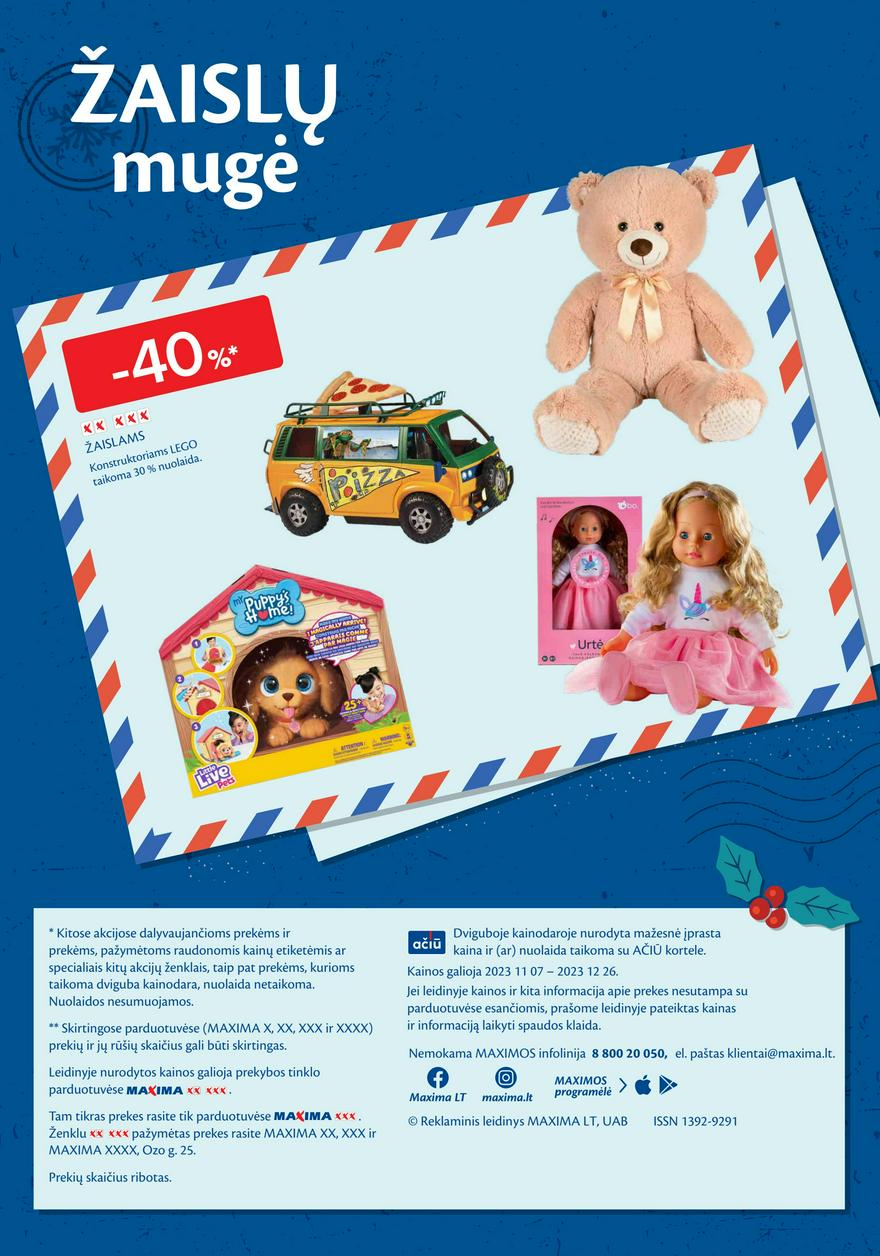 Maxima leidinys akcijos nuo 
  2023-11-07 iki 
  2023-12-26 | Leidinukas.lt puslapis 36