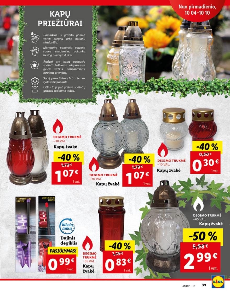 Lidl maisto prekių pasiūlymai akcijos nuo 
  2021-10-04 iki 
  2021-10-10 | Leidinukas.lt puslapis 39