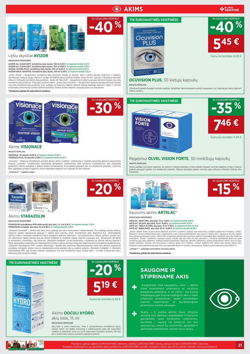 Euro vaistinė leidinys akcijos nuo 
  2022-06-01 iki 
  2022-06-30 | Leidinukas.lt puslapis 21