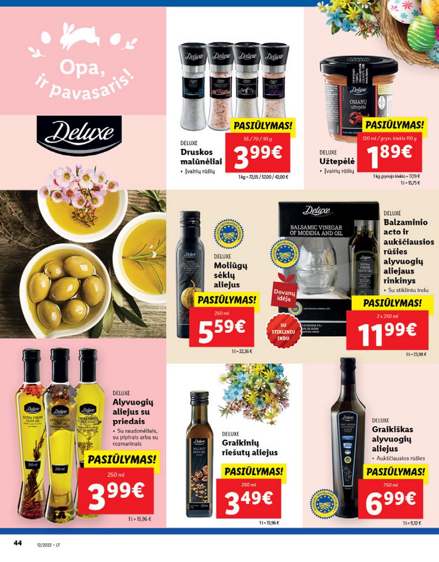 Lidl maisto prekių pasiūlymai akcijos nuo 
  2022-03-21 iki 
  2022-03-27 | Leidinukas.lt puslapis 44