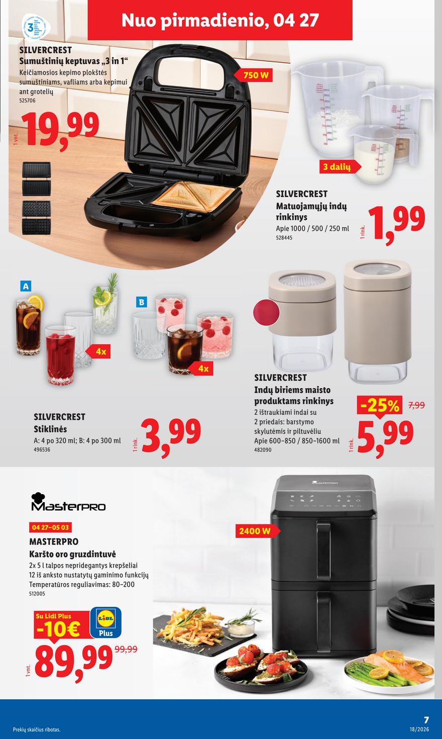 Lidl leidinys akcijos nuo 
  2026-04-27 iki 
  2026-05-03 | Leidinukas.lt puslapis 7