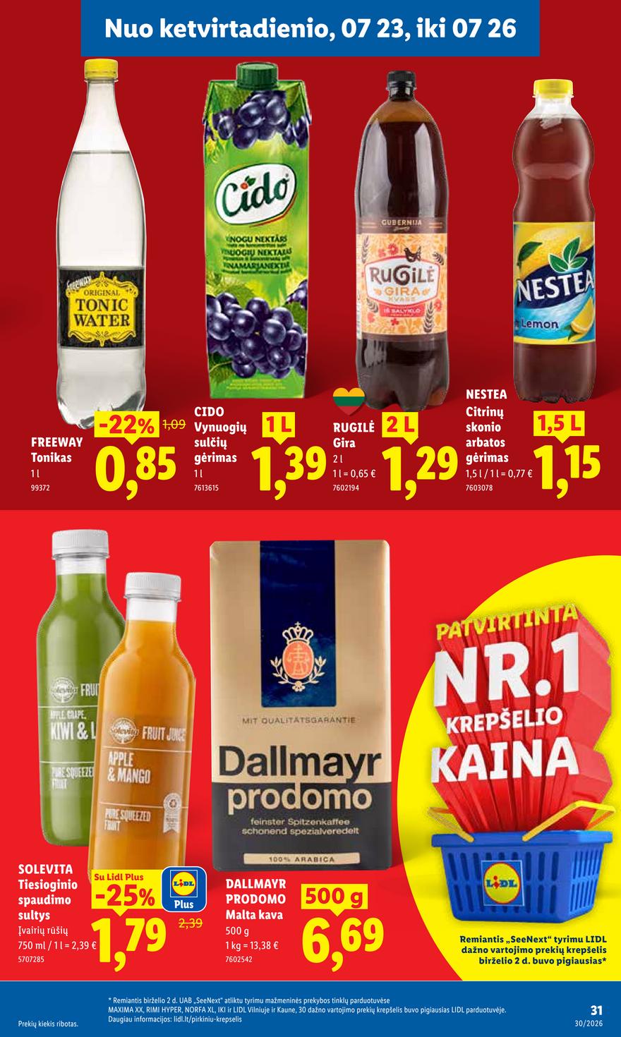 Lidl leidinys akcijos nuo 
  2026-07-20 iki 
  2026-07-26 | Leidinukas.lt puslapis 37