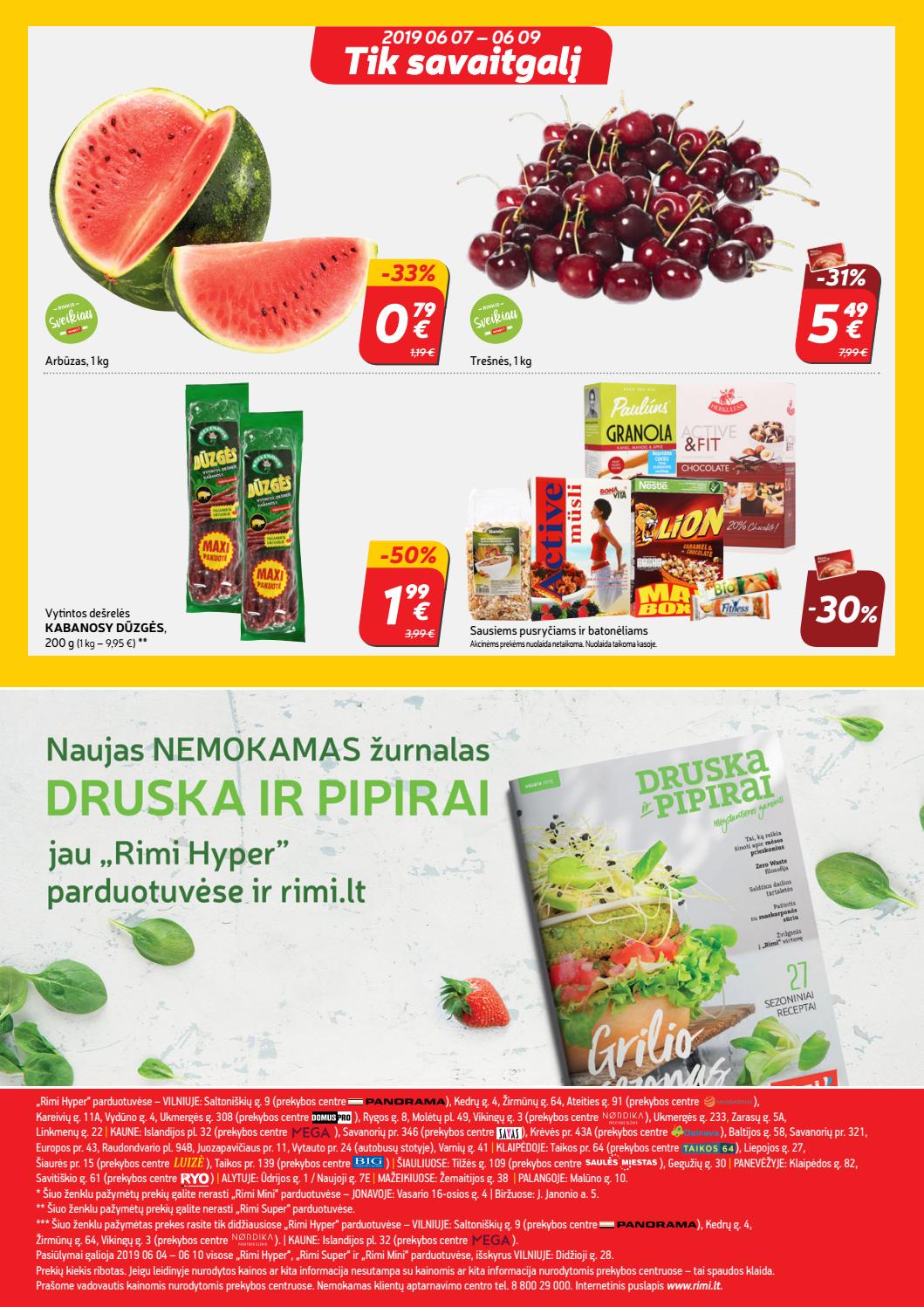 Rimi savaitinis leidinys akcijos nuo 
  2019-06-04 iki 
  2019-06-10 | Leidinukas.lt puslapis 24