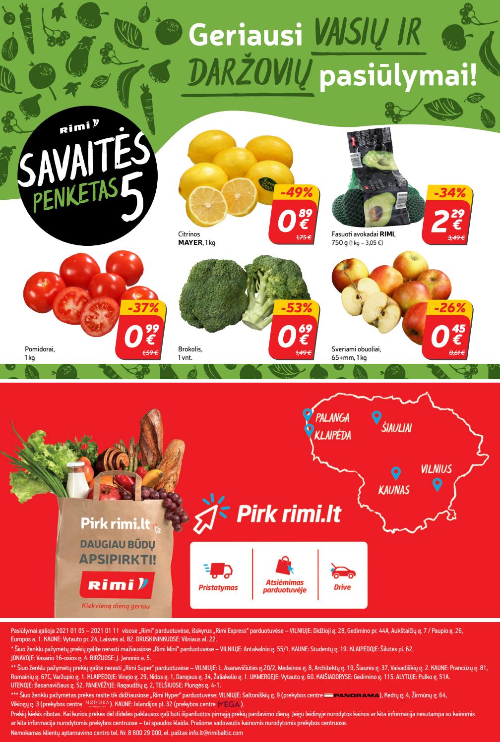 Rimi savaitinis leidinys akcijos nuo 
  2021-01-05 iki 
  2021-01-11 | Leidinukas.lt puslapis 16