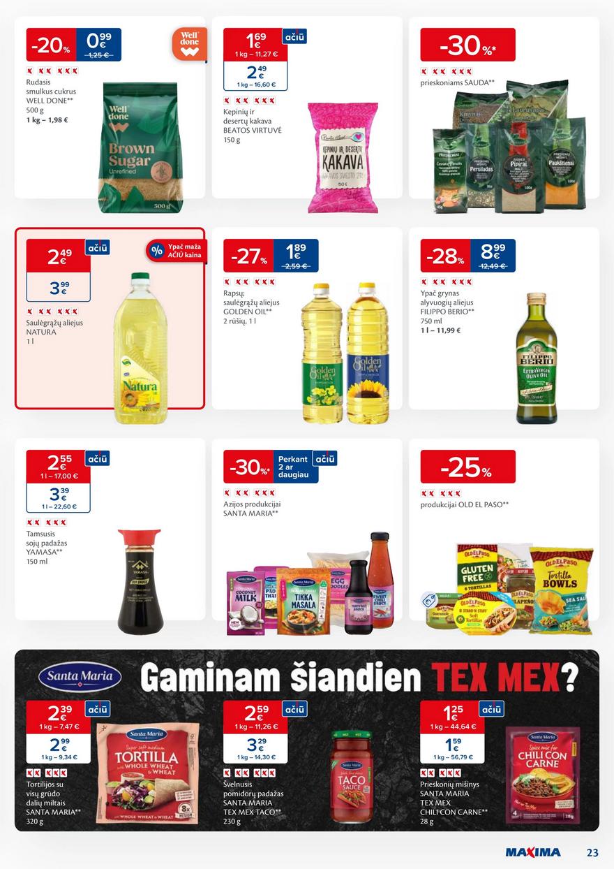 Maxima kaininis leidinys akcijos nuo 
  2023-11-21 iki 
  2023-11-27 | Leidinukas.lt puslapis 23