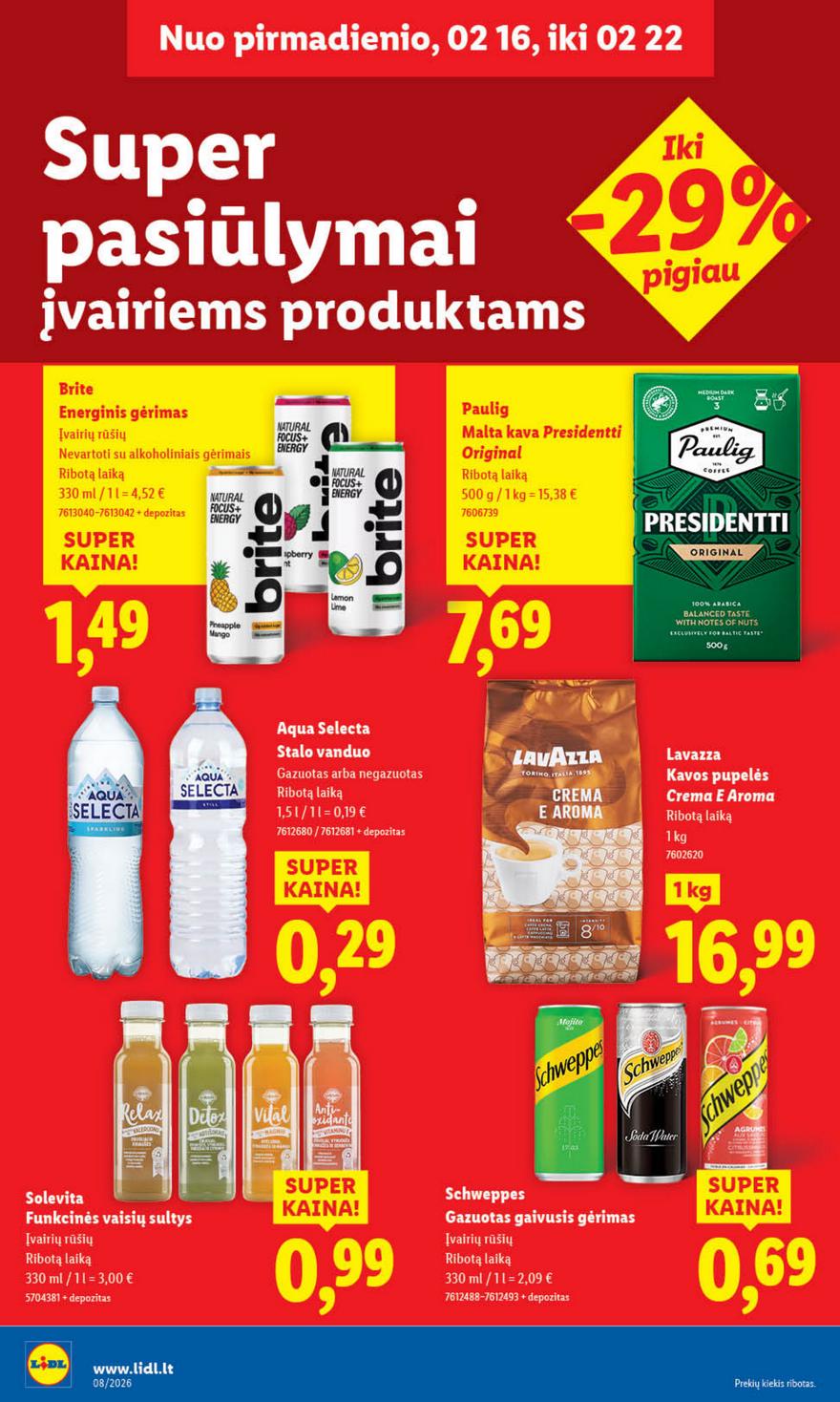 Lidl leidinys akcijos nuo 
  2026-02-16 iki 
  2026-02-22 | Leidinukas.lt puslapis 24
