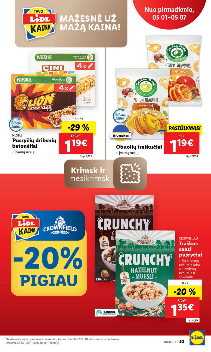 Lidl pasiūlymai akcijos nuo 
  2023-05-01 iki 
  2023-05-07 | Leidinukas.lt puslapis 52