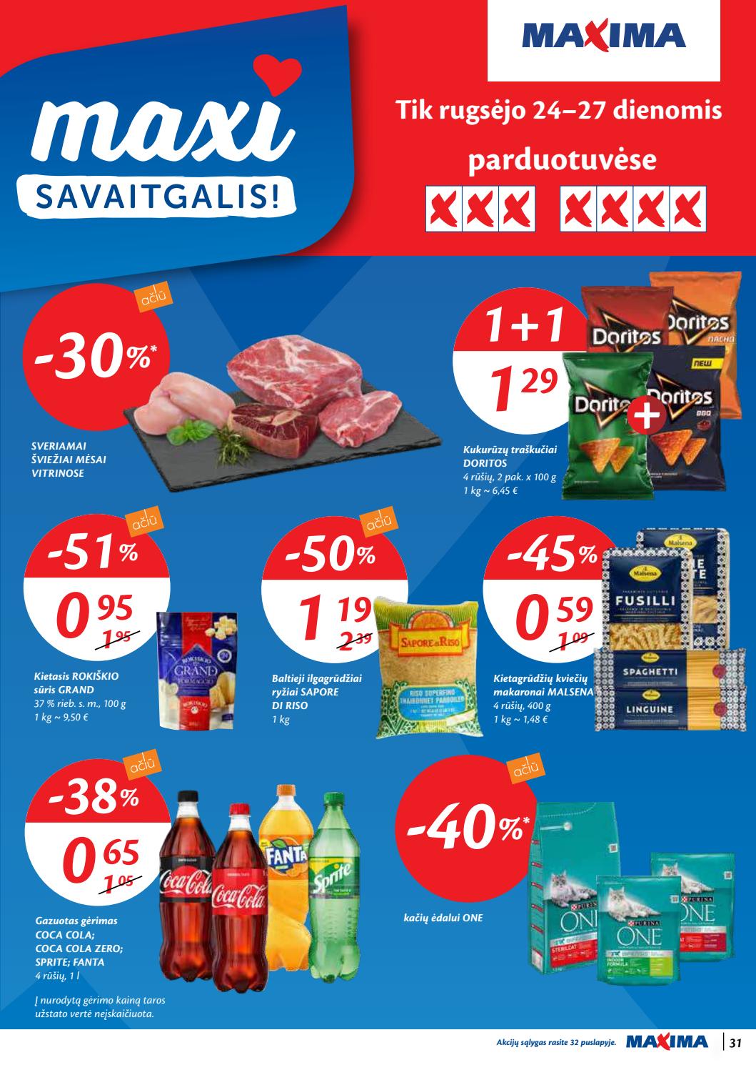 Maxima kaininis leidinys akcijos nuo 
  2020-09-22 iki 
  2020-09-28 | Leidinukas.lt puslapis 31