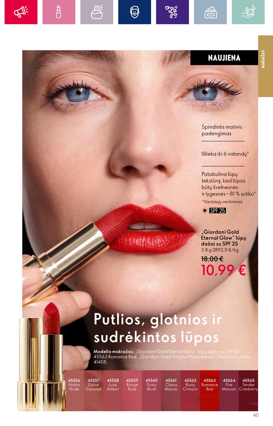 Oriflame katalogas akcijos nuo 
  2023-10-04 iki 
  2023-11-01 | Leidinukas.lt puslapis 45