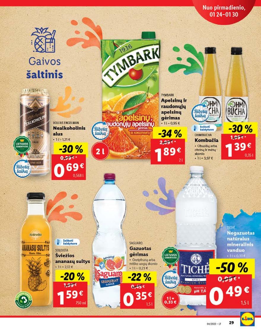 Lidl pasiūlymai akcijos nuo 
  2022-01-24 iki 
  2022-01-30 | Leidinukas.lt puslapis 29