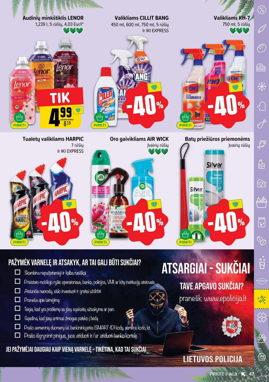 Iki leidinys 26 akcijos nuo 
  2025-06-23 iki 
  2025-06-29 | Leidinukas.lt puslapis 47