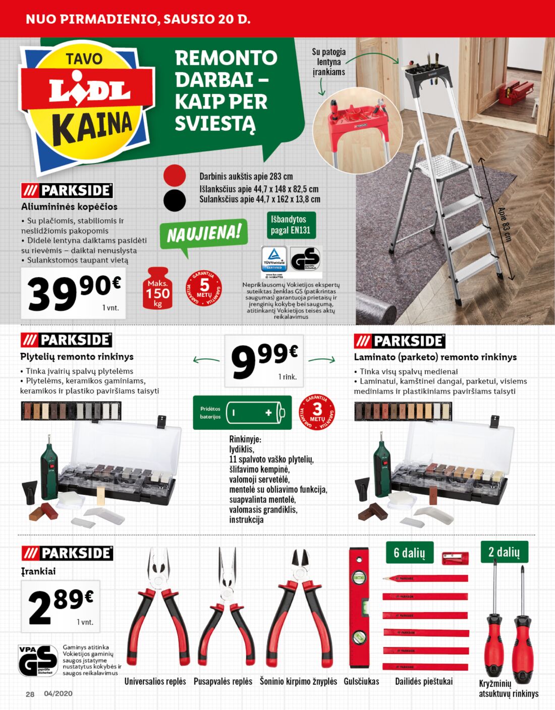 Lidl savaitinis leidinys akcijos nuo 
  2020-01-20 iki 
  2020-01-26 | Leidinukas.lt puslapis 28