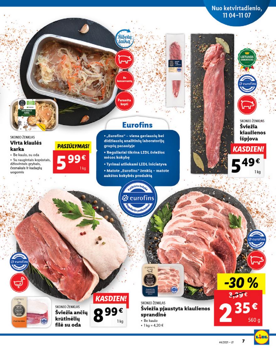 Lidl maisto prekių pasiūlymai akcijos nuo 
  2021-11-01 iki 
  2021-11-07 | Leidinukas.lt puslapis 7