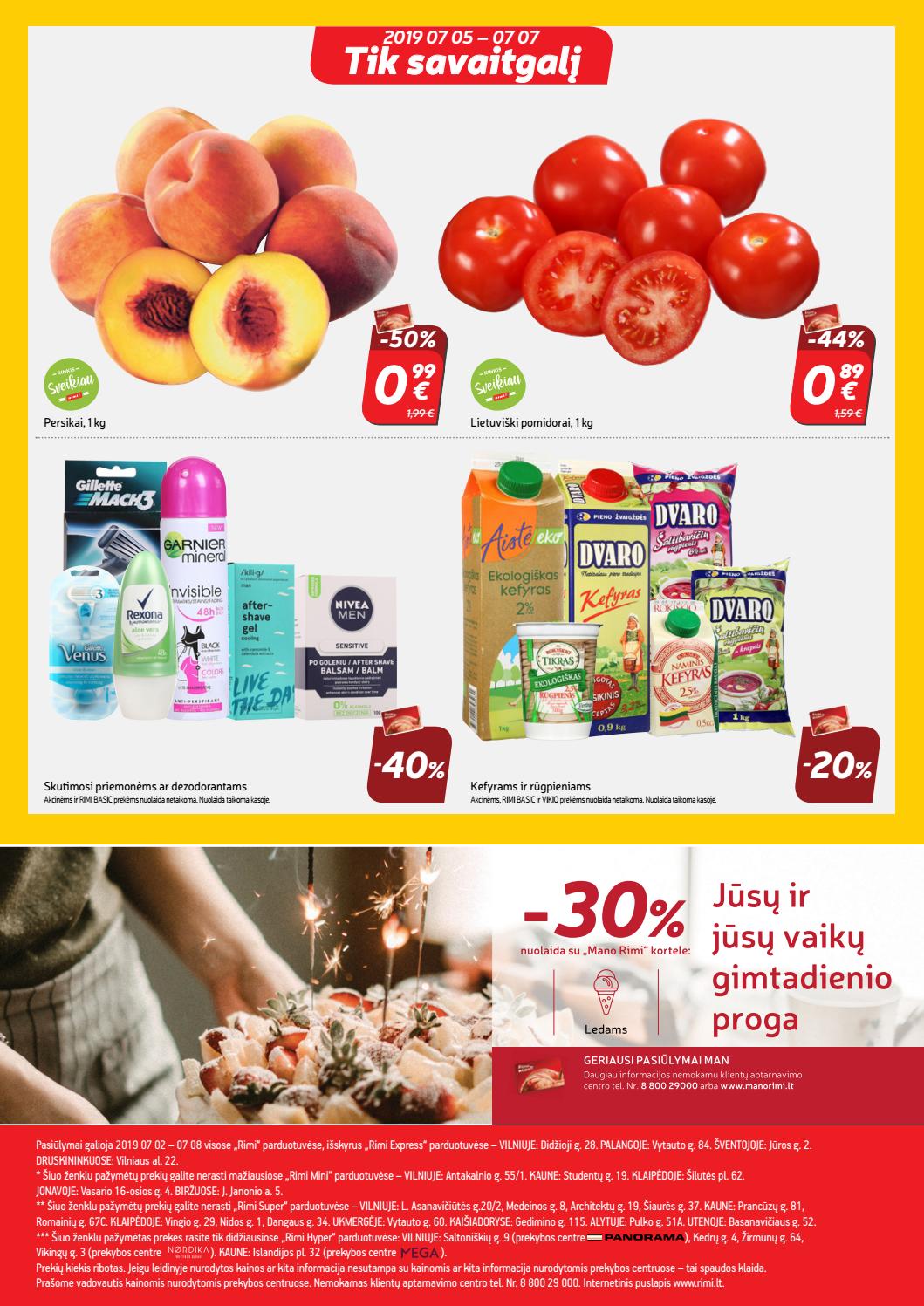Rimi savaitinis leidinys akcijos nuo 
  2019-07-02 iki 
  2019-07-08 | Leidinukas.lt puslapis 24
