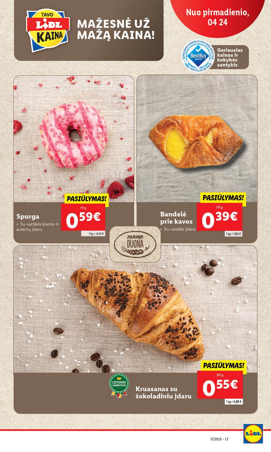 Lidl maisto prekių pasiūlymai akcijos nuo 
  2023-04-24 iki 
  2023-05-01 | Leidinukas.lt puslapis 14