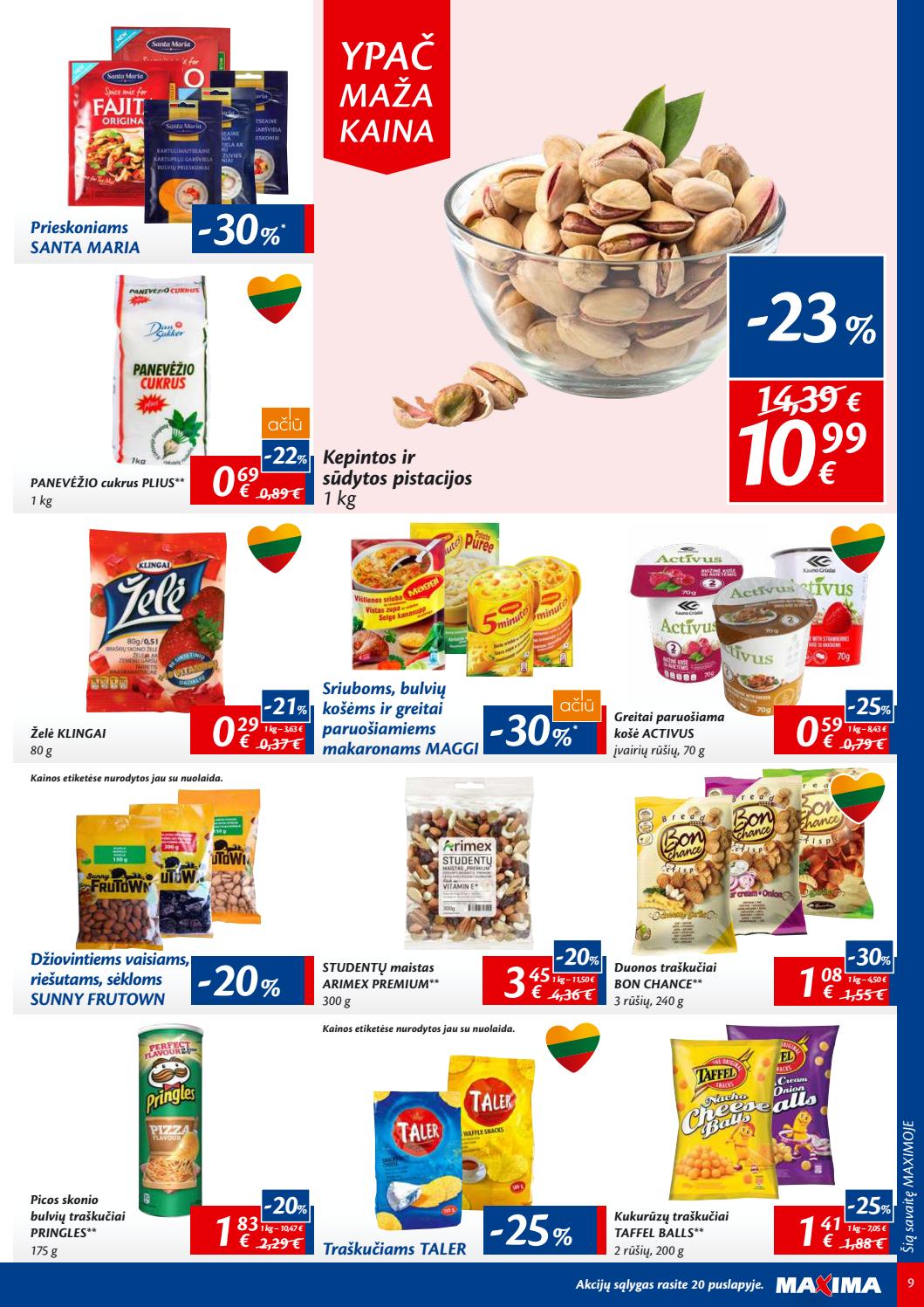 Maxima kaininis leidinys akcijos nuo 
  2019-08-06 iki 
  2019-08-12 | Leidinukas.lt puslapis 9