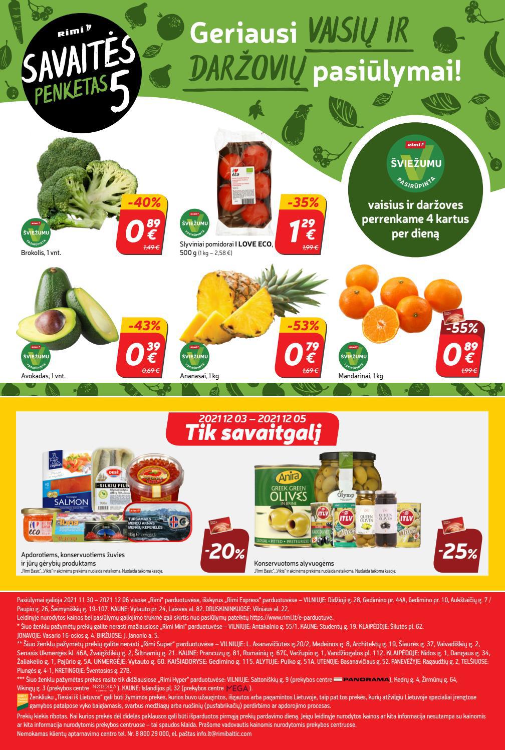Rimi savaitinis leidinys akcijos nuo 
  2021-11-30 iki 
  2021-12-06 | Leidinukas.lt puslapis 24