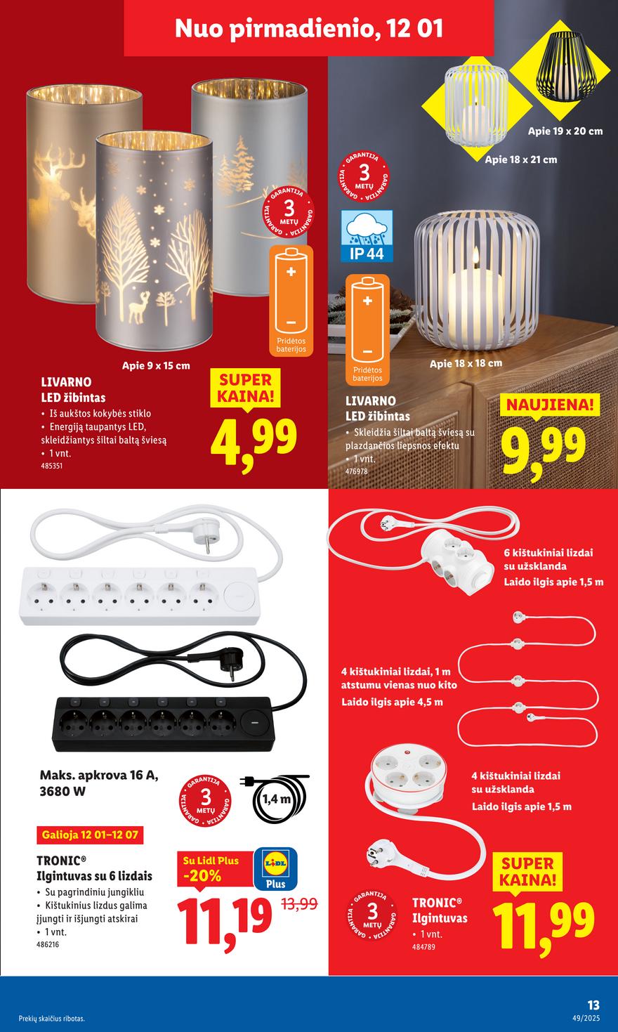 Lidl leidinys akcijos nuo 
  2025-12-01 iki 
  2025-12-07 | Leidinukas.lt puslapis 13