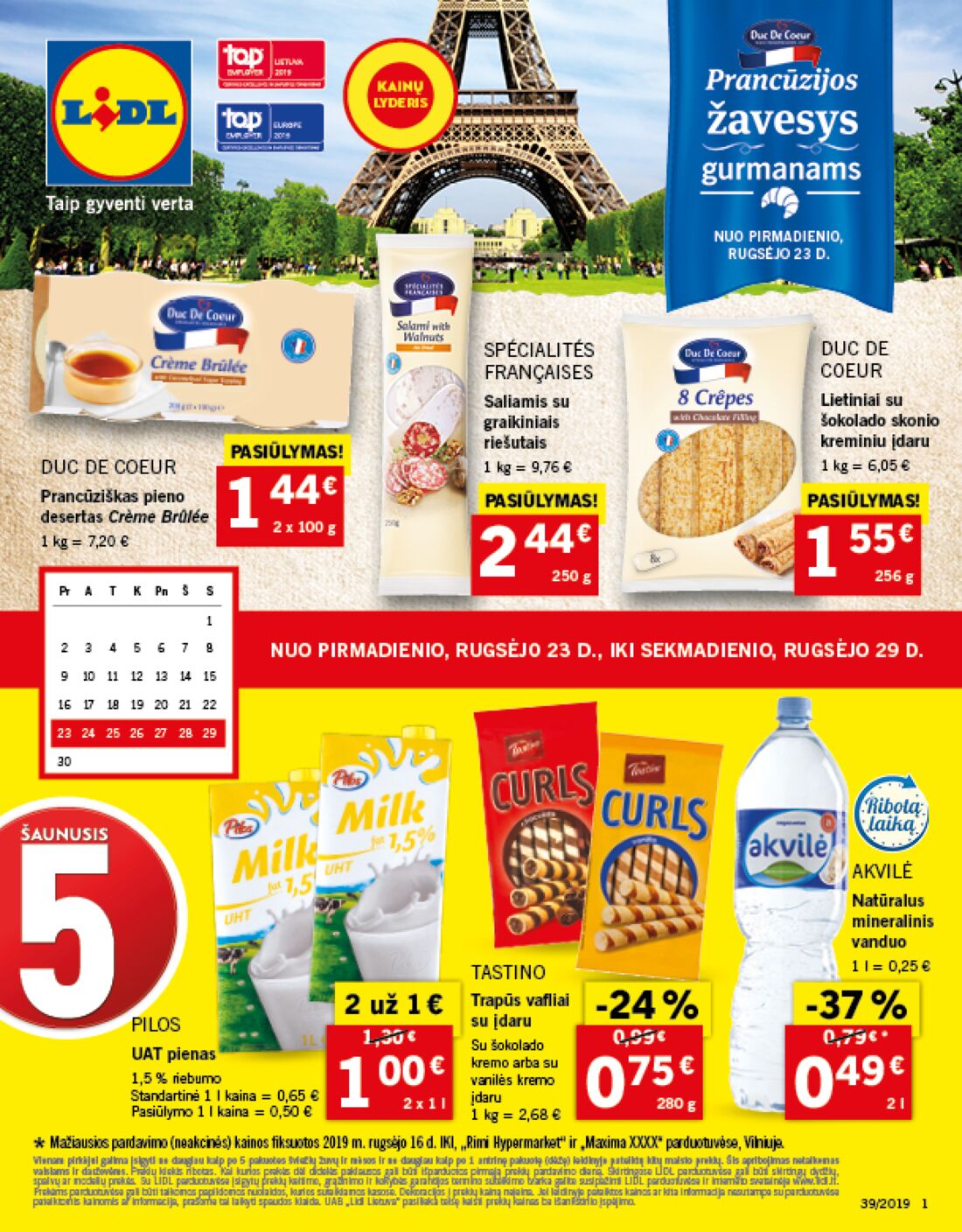 Lidl savaitinis leidinys akcijos nuo 
  2019-09-23 iki 
  2019-09-29 | Leidinukas.lt puslapis 1