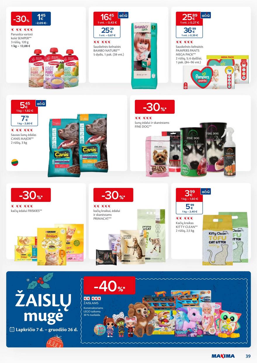 Maxima leidinys akcijos nuo 
  2023-11-28 iki 
  2023-12-04 | Leidinukas.lt puslapis 39