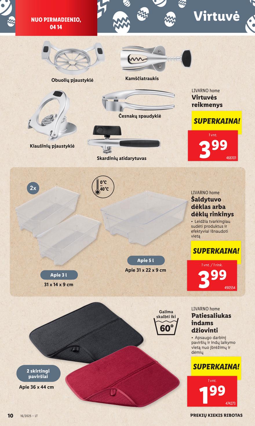 Lidl ne maisto leidinys akcijos nuo 
  2025-04-14 iki 
  2025-04-19 | Leidinukas.lt puslapis 10