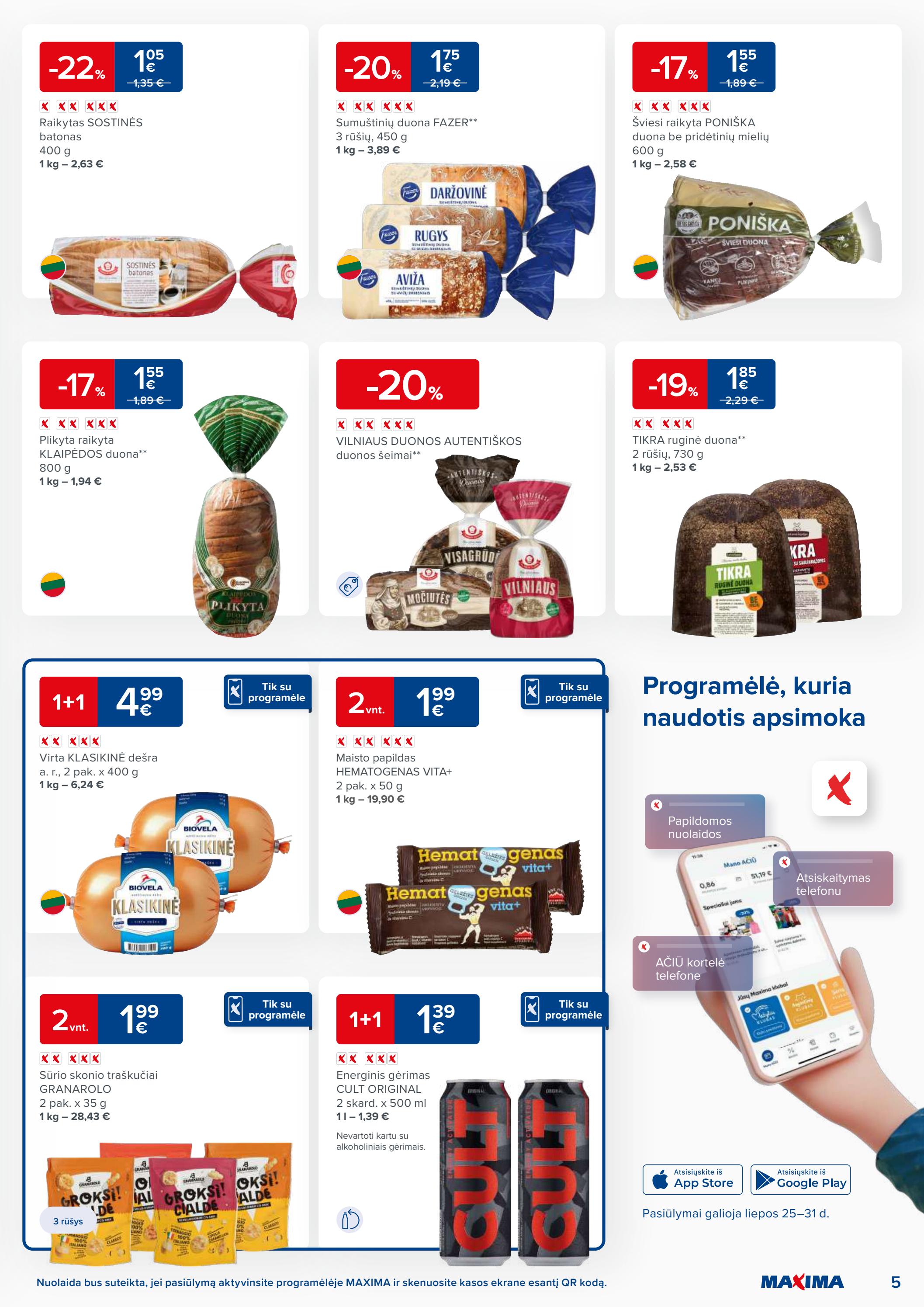 Maxima kaininis leidinys akcijos nuo 
  2023-07-25 iki 
  2023-07-31 | Leidinukas.lt puslapis 5