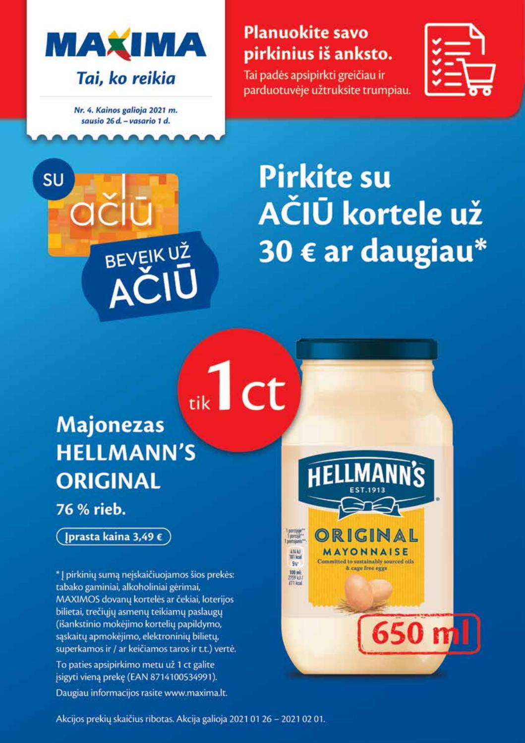 Maxima kaininis leidinys akcijos nuo 
  2021-01-26 iki 
  2021-02-01 | Leidinukas.lt puslapis 1