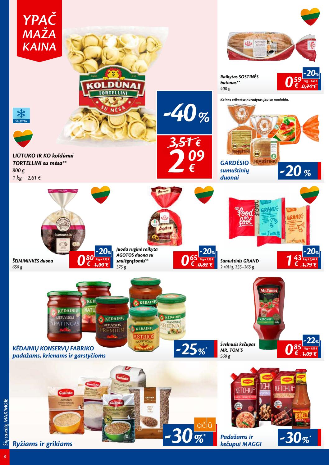 Maxima kaininis leidinys akcijos nuo 
  2019-07-02 iki 
  2019-07-08 | Leidinukas.lt puslapis 8