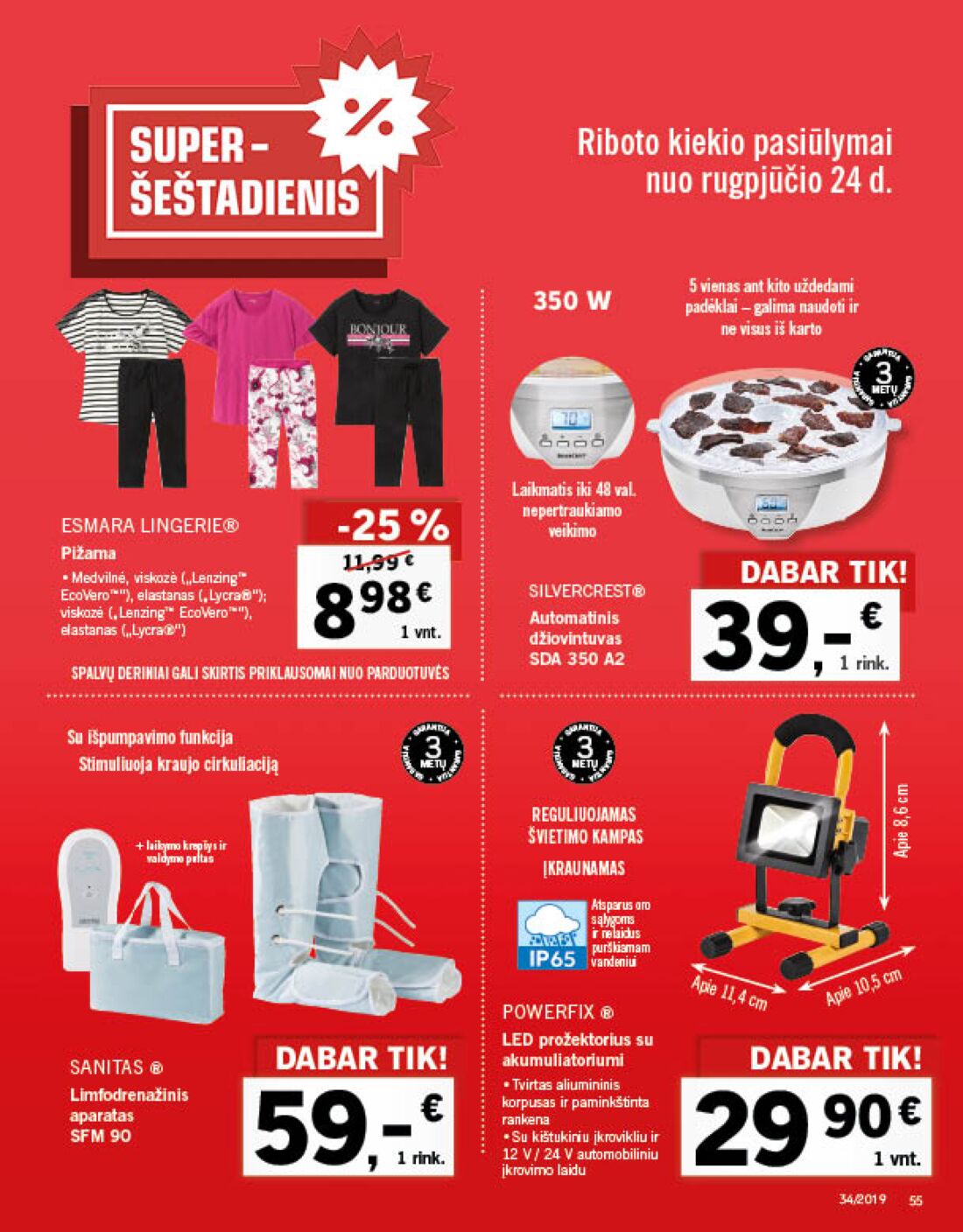 Lidl savaitinis leidinys akcijos nuo 
  2019-08-19 iki 
  2019-08-25 | Leidinukas.lt puslapis 55