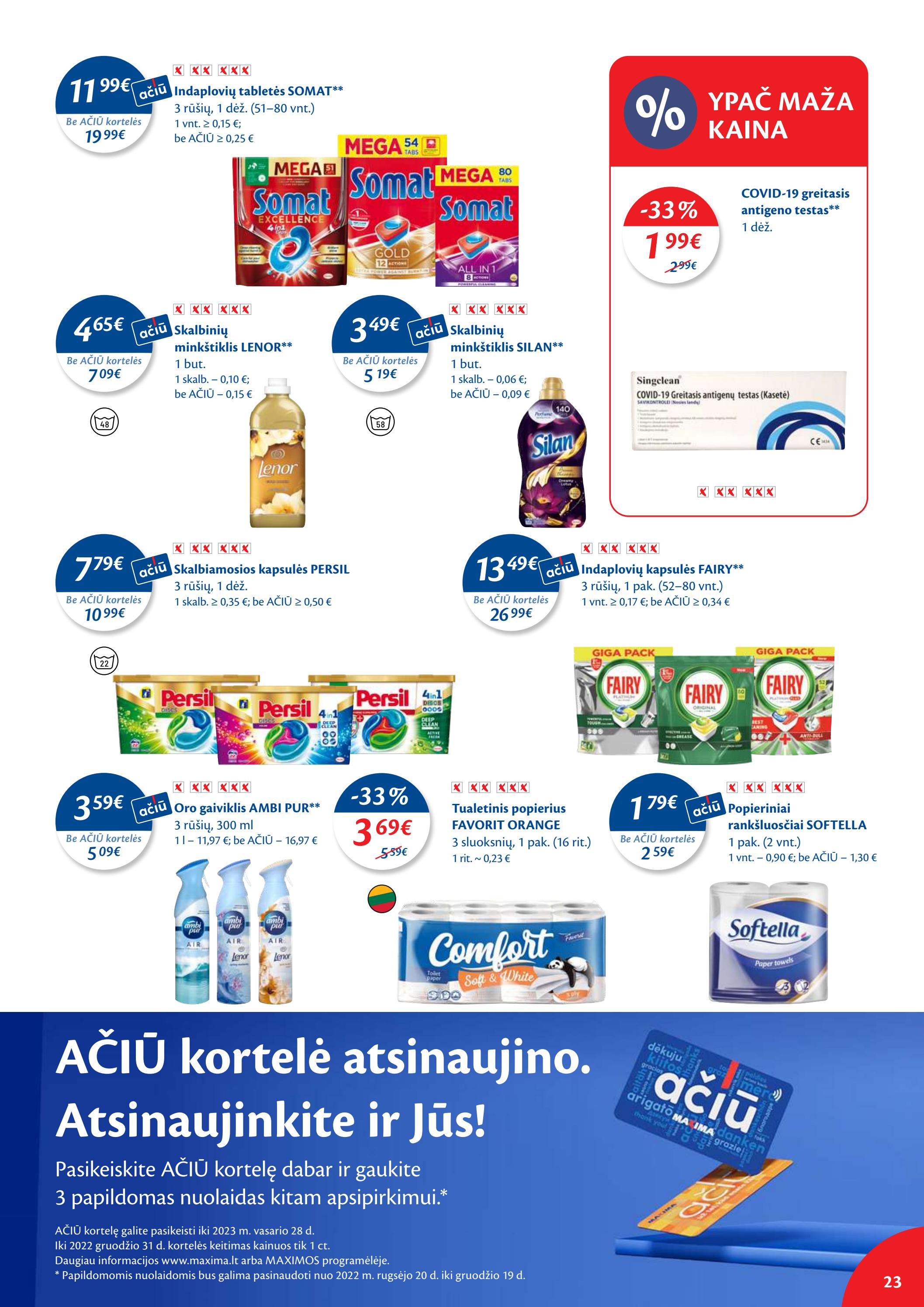 Maxima kaininis leidinys akcijos nuo 
  2022-09-27 iki 
  2022-10-03 | Leidinukas.lt puslapis 23