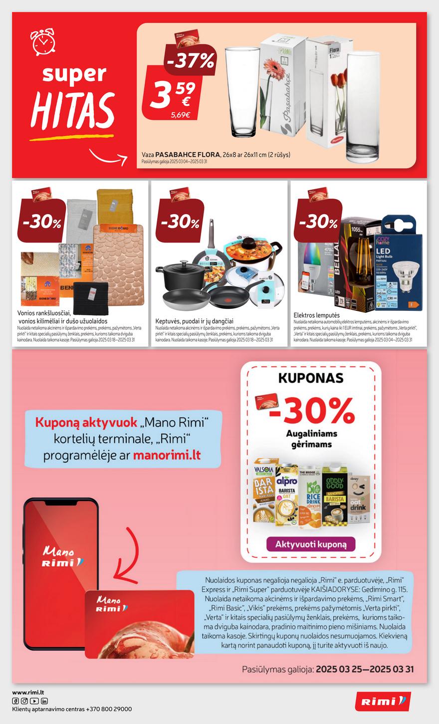 Rimi savaitinis leidinys 13 akcijos nuo 
  2025-03-25 iki 
  2025-03-31 | Leidinukas.lt puslapis 31