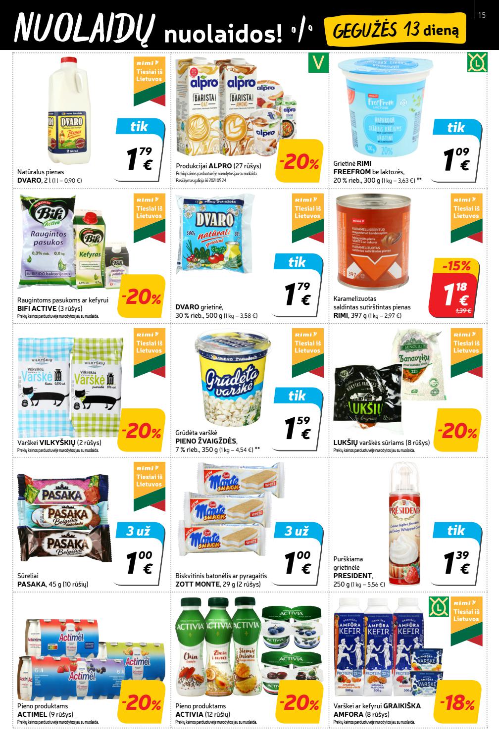 Rimi savaitinis leidinys akcijos nuo 
  2021-05-11 iki 
  2021-05-17 | Leidinukas.lt puslapis 15