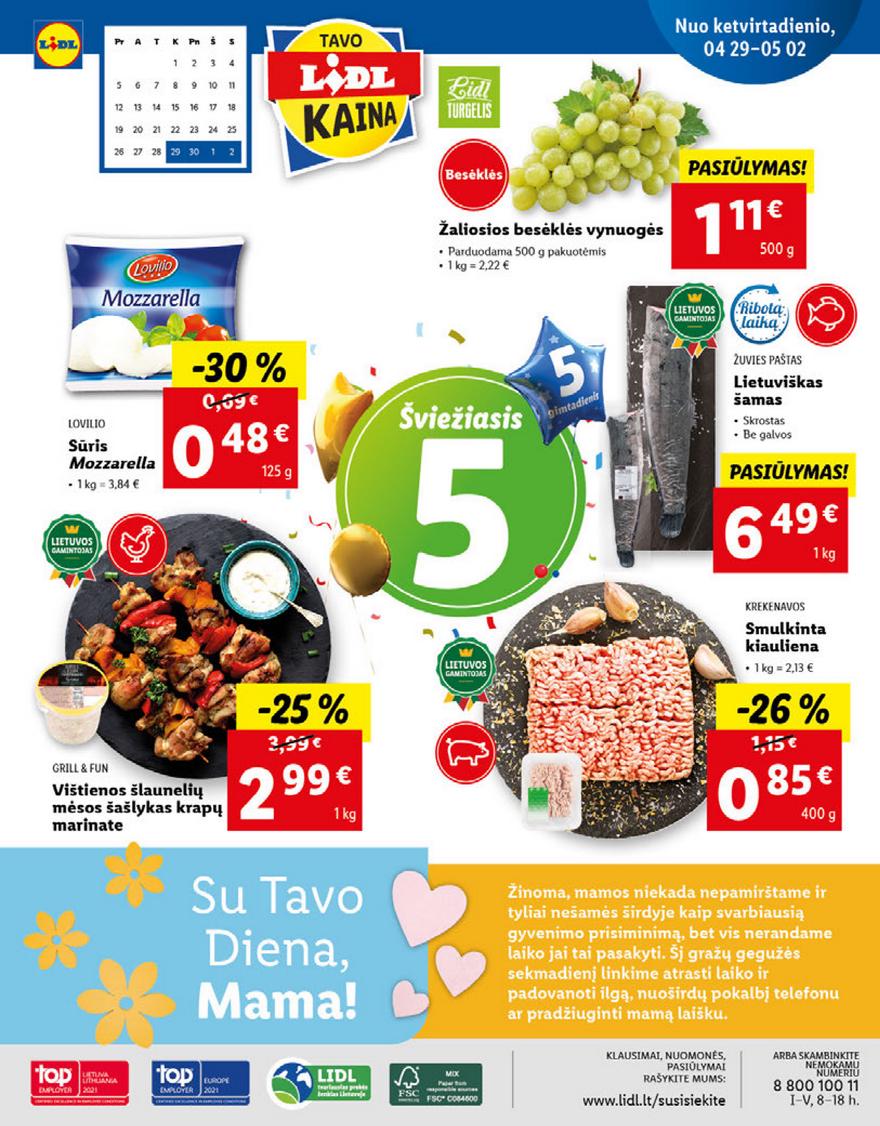 Lidl maisto prekių pasiūlymai akcijos nuo 
  2021-04-26 iki 
  2021-05-02 | Leidinukas.lt puslapis 40