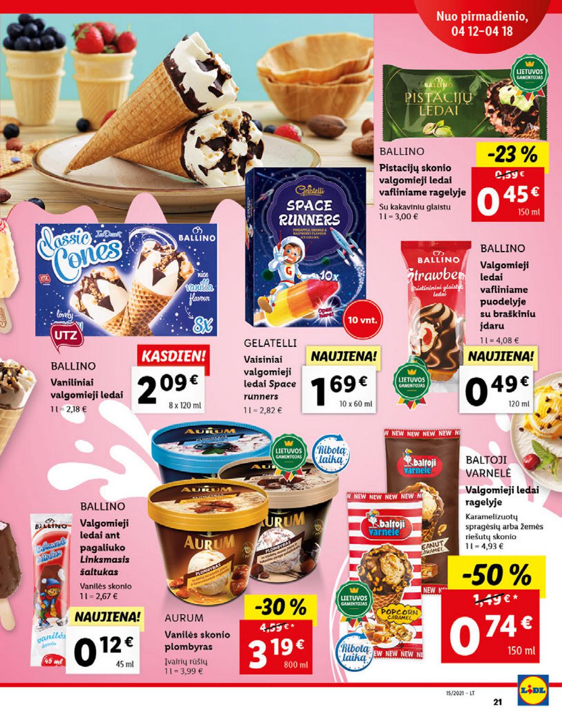 Lidl maisto prekių pasiūlymai akcijos nuo 
  2021-04-12 iki 
  2021-04-18 | Leidinukas.lt puslapis 21