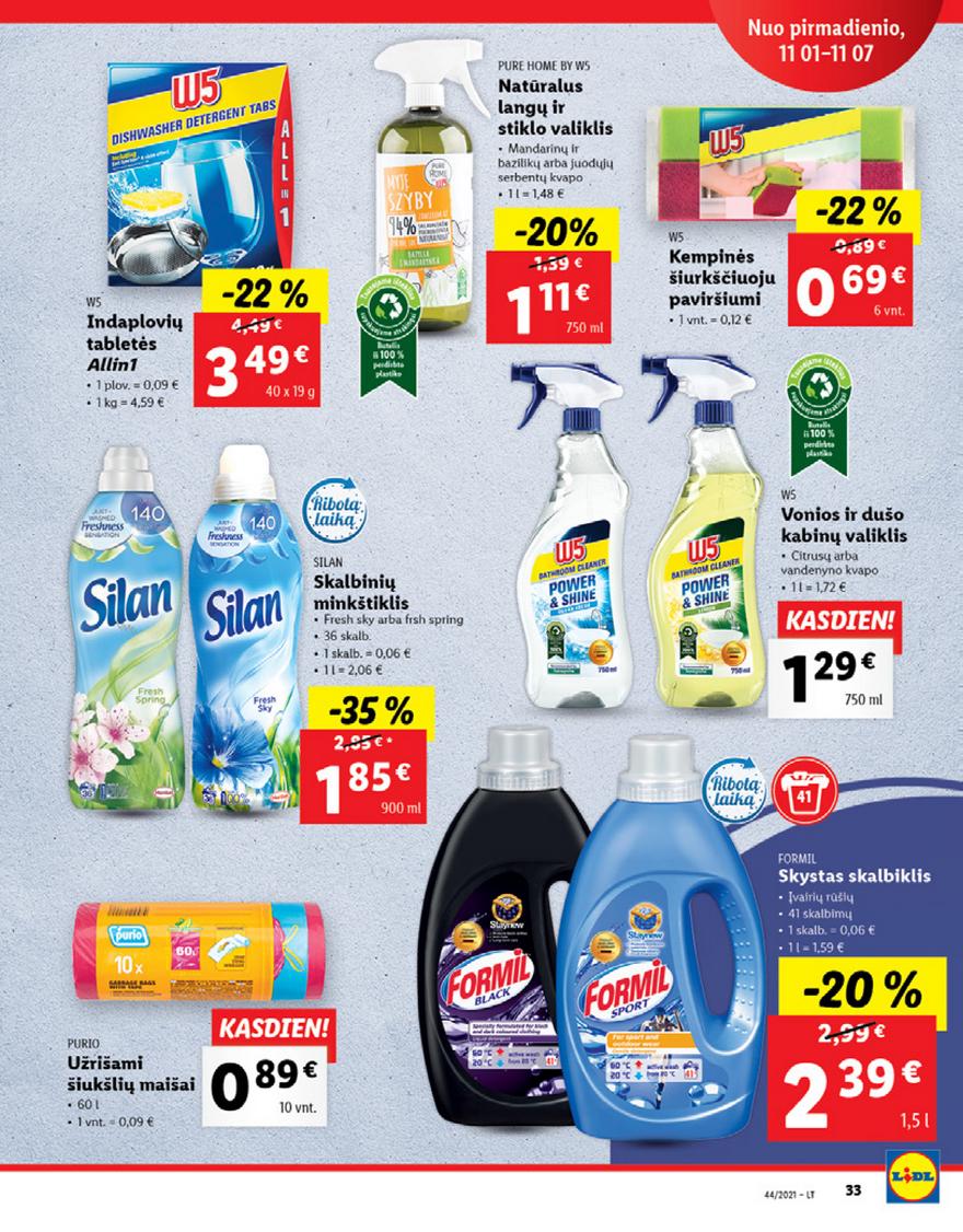 Lidl maisto prekių pasiūlymai akcijos nuo 
  2021-11-01 iki 
  2021-11-07 | Leidinukas.lt puslapis 33