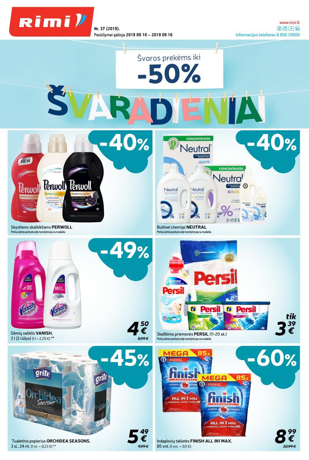Rimi savaitinis leidinys akcijos nuo 
  2019-09-10 iki 
  2019-09-16 | Leidinukas.lt puslapis 1