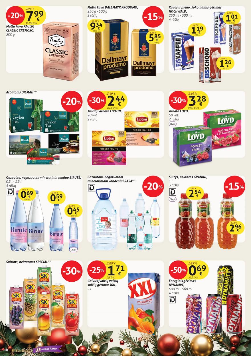 Grūstės savaitinis leidinys akcijos nuo 
  2025-12-01 iki 
  2025-12-10 | Leidinukas.lt puslapis 10