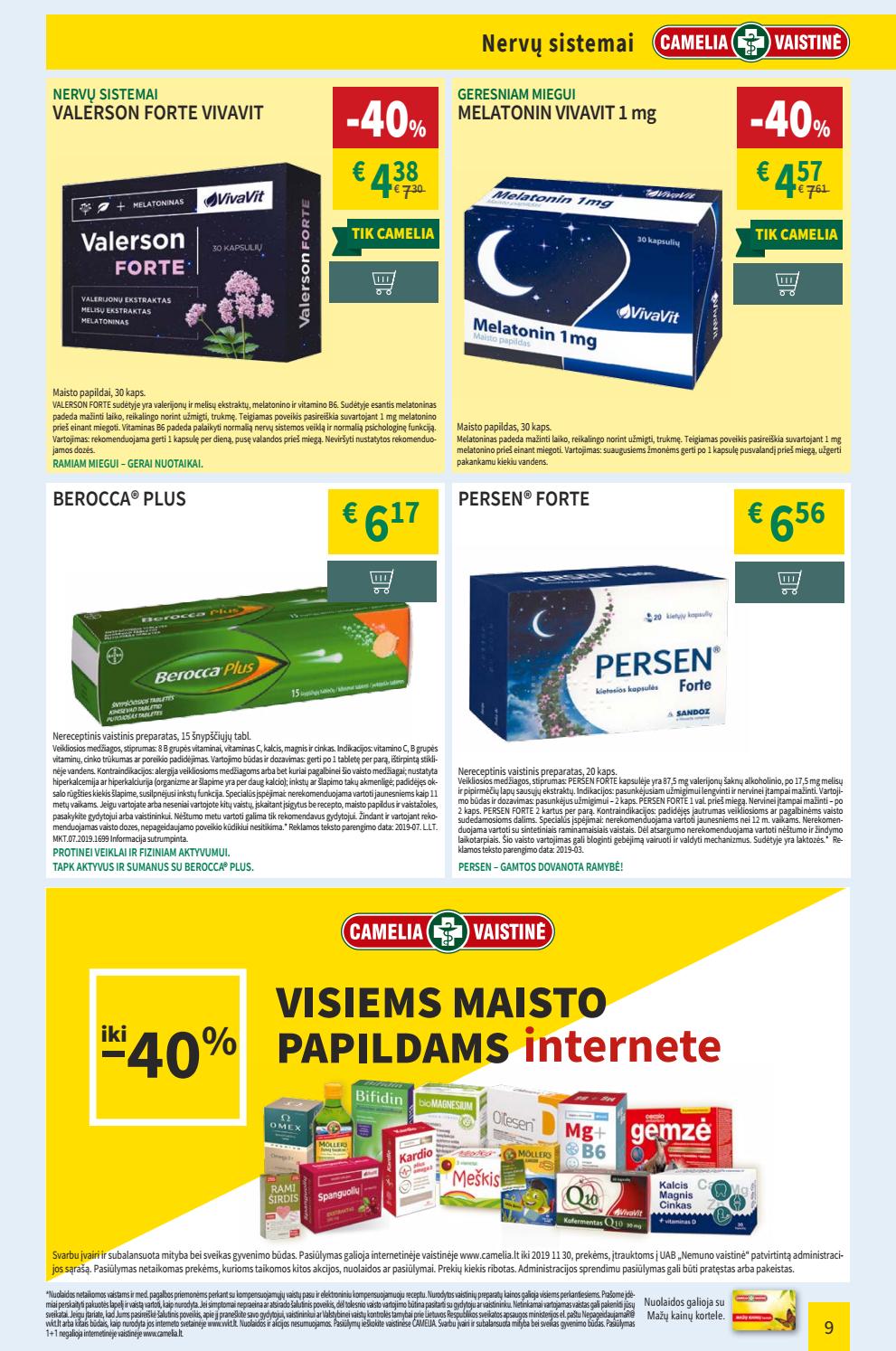 Camelia leidinys akcijos nuo 
  2019-11-01 iki 
  2019-11-30 | Leidinukas.lt puslapis 9