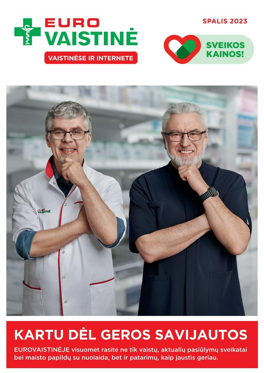 Euro vaistinė leidinys akcijos nuo 
  2023-10-01 iki 
  2023-10-30 | Leidinukas.lt puslapis 1